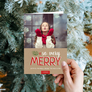 Cartes Pour Fêtes Annuelles Tellement Joyeux 2 Photo Plié