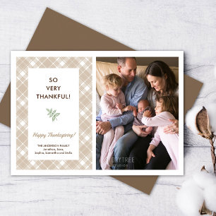 Cartes Pour Fêtes Annuelles Tellement Merci Photo Salutation de grâces