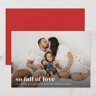 Cartes Pour Fêtes Annuelles Tellement plein d'amour Photo de la Saint Valentin