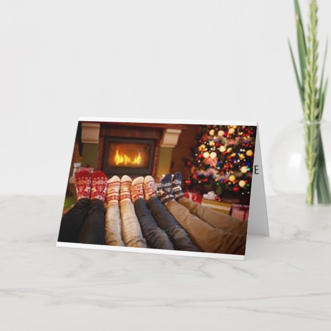 CARTES POUR FÊTES ANNUELLES TEMPS DE L'ANNÉE À "PENSER À VOUS" NOËL (Devant)
