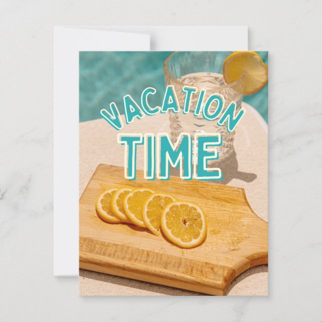 Cartes Pour Fêtes Annuelles temps de vacances (Devant)