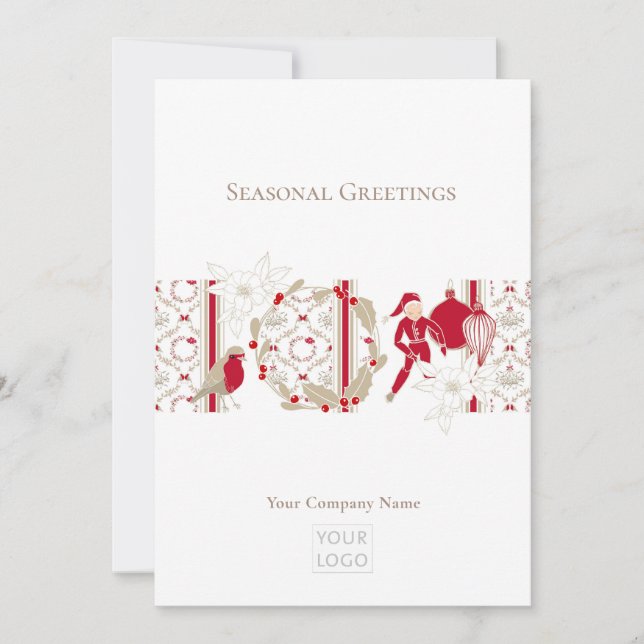 Cartes Pour Fêtes Annuelles Tendance Whimsical Joyeuses Fêtes (Devant)