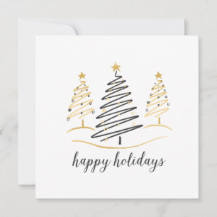Cartes Pour Fêtes Annuelles Tendances modernes Arbres de vacances
