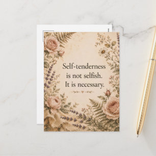 Cartes Pour Fêtes Annuelles Tendresse envers soi-même et non égoïsme Citation