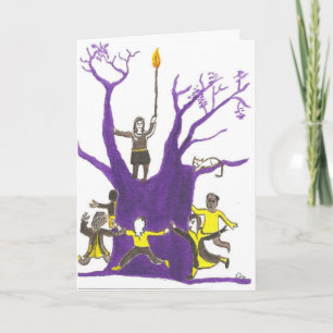 Cartes Pour Fêtes Annuelles Tenez la lumière pour Hannuka