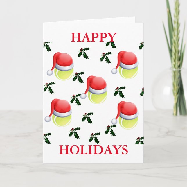 CARTES POUR FÊTES ANNUELLES TENNIS (Devant)
