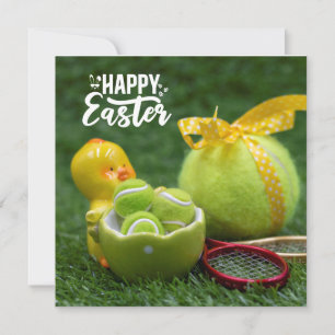 Cartes Pour Fêtes Annuelles Tennis ball pour Pâques Vacances en coquille d'oeu