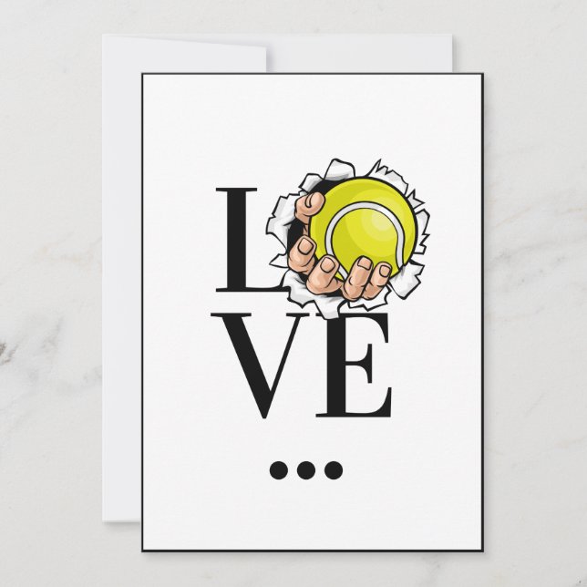 Cartes Pour Fêtes Annuelles Tennis Love Joueur Entraîneur Sports Thème Athléti (Devant)