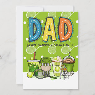 Cartes Pour Fêtes Annuelles Tennis Papa Fête des pères Anniversaire pour Papa 