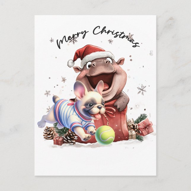 Cartes Pour Fêtes Annuelles Tennis  thème de Noël  (Devant)
