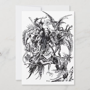 Cartes Pour Fêtes Annuelles Tentation de Saint Antoine le Grand