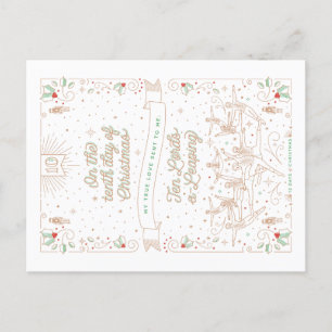 Cartes Pour Fêtes Annuelles TENTH DAY OF CHRISTMAS / Christmas Postcard