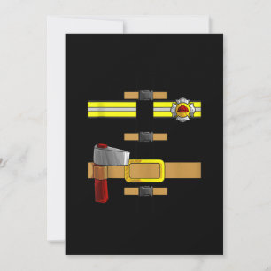 Cartes Pour Fêtes Annuelles Tenue de pompier cool drôle de bricolage Halloween