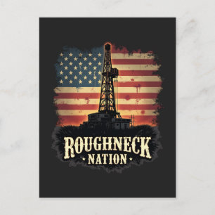 Cartes Pour Fêtes Annuelles Terrain pétrolier de la nation Roucou Travailleur 