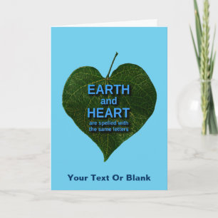 Cartes Pour Fêtes Annuelles Terre - Anagram du coeur