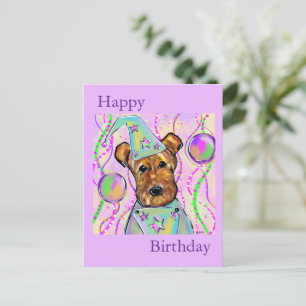CARTES POUR FÊTES ANNUELLES TERRIER AIRDALAIS  
