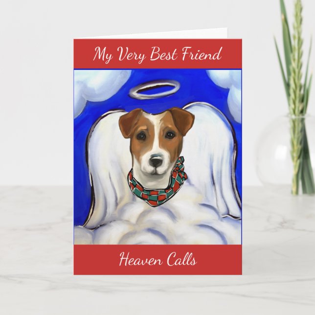 Cartes Pour Fêtes Annuelles Terrier Jack Russell (Devant)