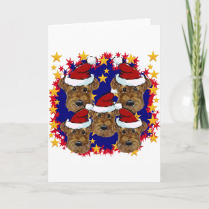 CARTES POUR FÊTES ANNUELLES TERRIERS AIRDALAIS