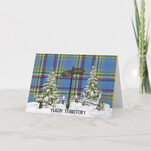 Cartes Pour Fêtes Annuelles Territoire du Yukon Tartan provincial original