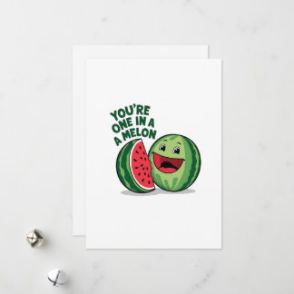 Cartes Pour Fêtes Annuelles T'es un melon parmi des millions