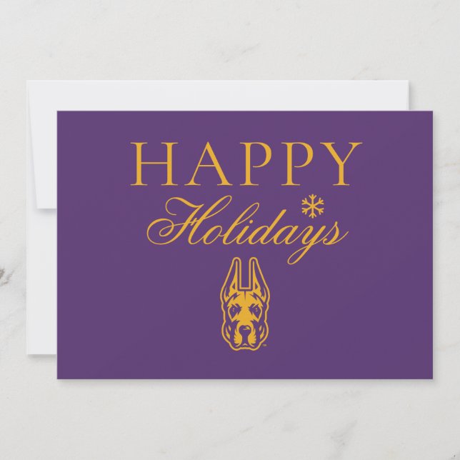Cartes Pour Fêtes Annuelles Tête de mascotte Great Dane de l'Université d'Alba (Devant)