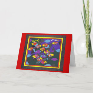Cartes Pour Fêtes Annuelles Têtes et queues de Rosh Hashanah