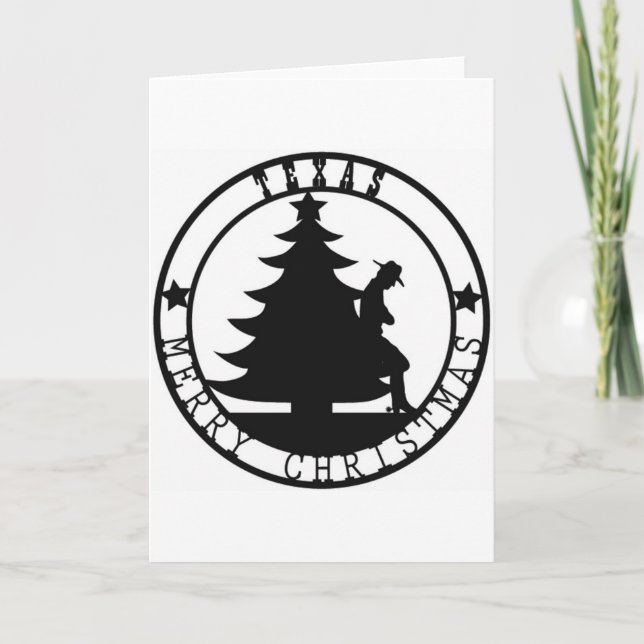 Cartes Pour Fêtes Annuelles Texas Joyeux Noël (Devant)