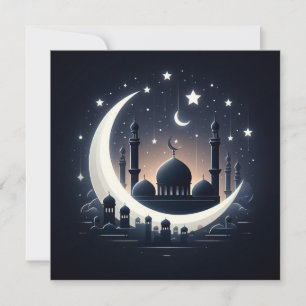 Cartes Pour Fêtes Annuelles Texte de vœux personnalisable Eid Mubarak