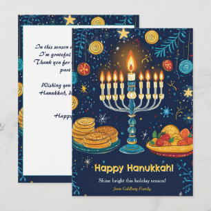 Cartes Pour Fêtes Annuelles Texte personnalisé Festival des lumières Fête