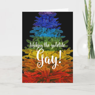 Cartes Pour Fêtes Annuelles Texte personnalisé "Rendre la période des fêtes ga