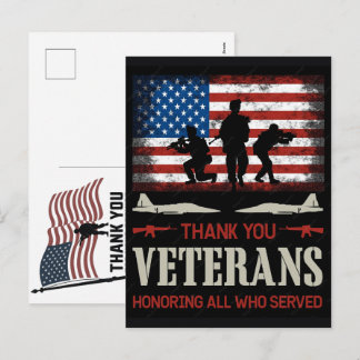 Cartes Pour Fêtes Annuelles Thank You Veterans American Flag Memorial Day