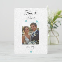 Cartes Pour Fêtes Annuelles Thank You - Wedding Card