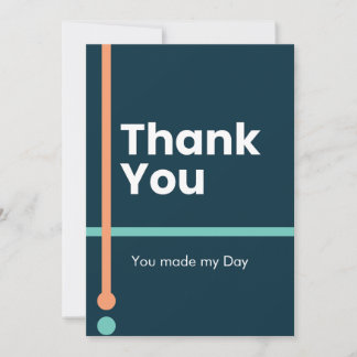 Cartes Pour Fêtes Annuelles Thank You - You made my Day