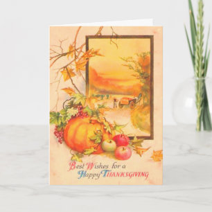 Cartes Pour Fêtes Annuelles Thanksgiving