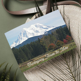 Cartes Pour Fêtes Annuelles Thanksgiving Across the Miles Mountain Landscape