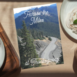 Cartes Pour Fêtes Annuelles Thanksgiving Across the Miles Mountain Road