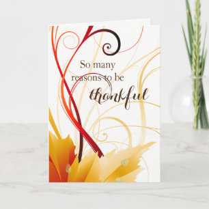 Cartes Pour Fêtes Annuelles Thanksgiving Card