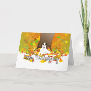 Cartes Pour Fêtes Annuelles Thanksgiving Card - Jack Russell Terrier Dog