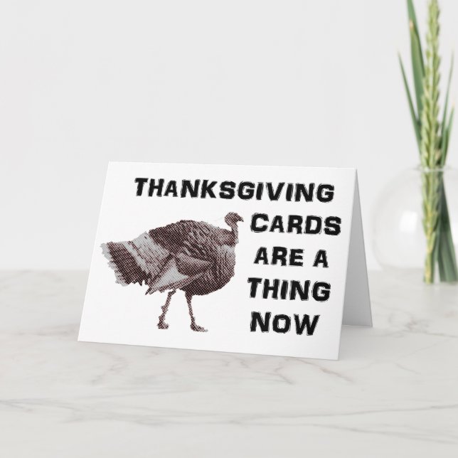 Cartes Pour Fêtes Annuelles Thanksgiving Cards are a thing now. OK, bye. (Devant)