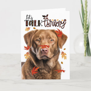 Cartes Pour Fêtes Annuelles Thanksgiving Chesapeake Bay Dog Parlons Turquie