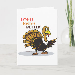 Cartes Pour Fêtes Annuelles Thanksgiving de Tofu