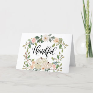 Cartes Pour Fêtes Annuelles Thanksgiving Elegant Pastel Floral Inspirational