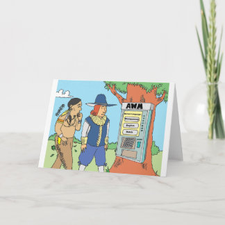 CARTES POUR FÊTES ANNUELLES THANKSGIVING / GAB / FINANCIAL / BANKER