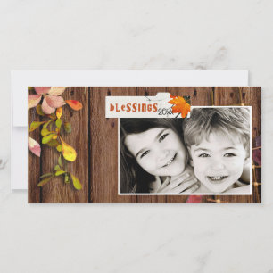 Cartes Pour Fêtes Annuelles thanksgiving Photcard