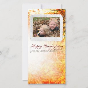 Cartes Pour Fêtes Annuelles thanksgiving Photcard