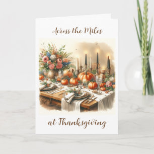 Cartes Pour Fêtes Annuelles Thanksgiving Sur Les Miles Holiday