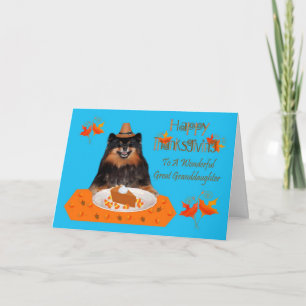 Cartes Pour Fêtes Annuelles Thanksgiving To Great Grandgirl Grey Card