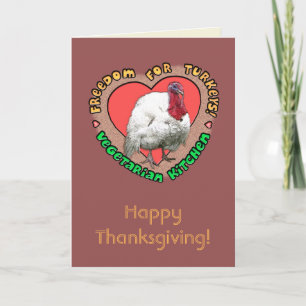 Cartes Pour Fêtes Annuelles Thanksgiving végétarien