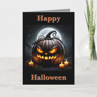 Cartes Pour Fêtes Annuelles The Cackling Pumpkin Halloween Card
