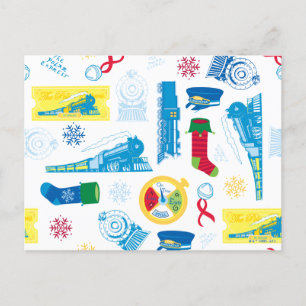 Cartes Pour Fêtes Annuelles The Polar Express   Motif d'icône de Noël